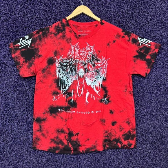 Sleep Token Vessel tie dye Logo T-Shirt Size Large - Picture 1 of 4
